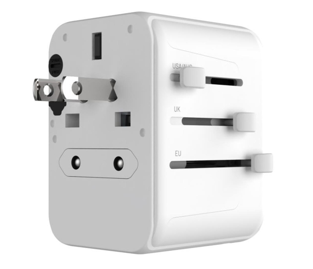 FIXED Voyager World Adapter 1xUSB-C/2xUSB GaN 30W biały FIXCT30-1C2A-WH - 1249175 - zdjęcie 5